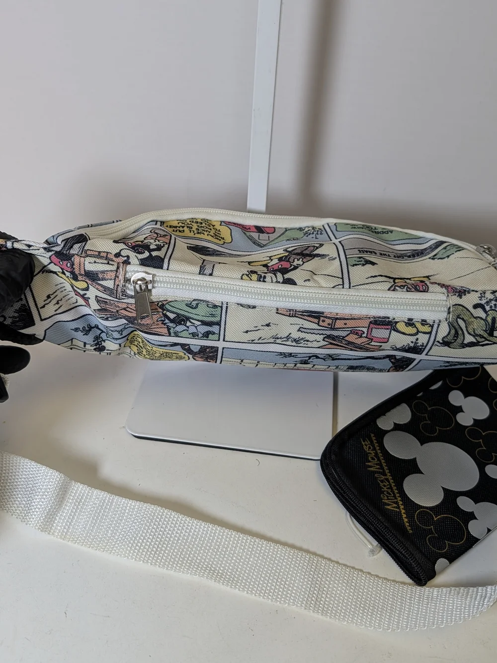 Vintage Disney Mickey Mouse Americana Lot - Canvas Tote Bag, Lanyard & Pouch.